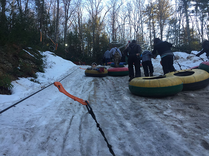 snow tubing