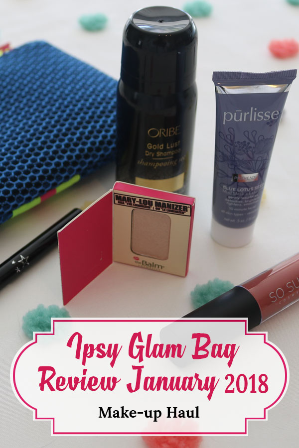 ipsy glam bag review january 2018