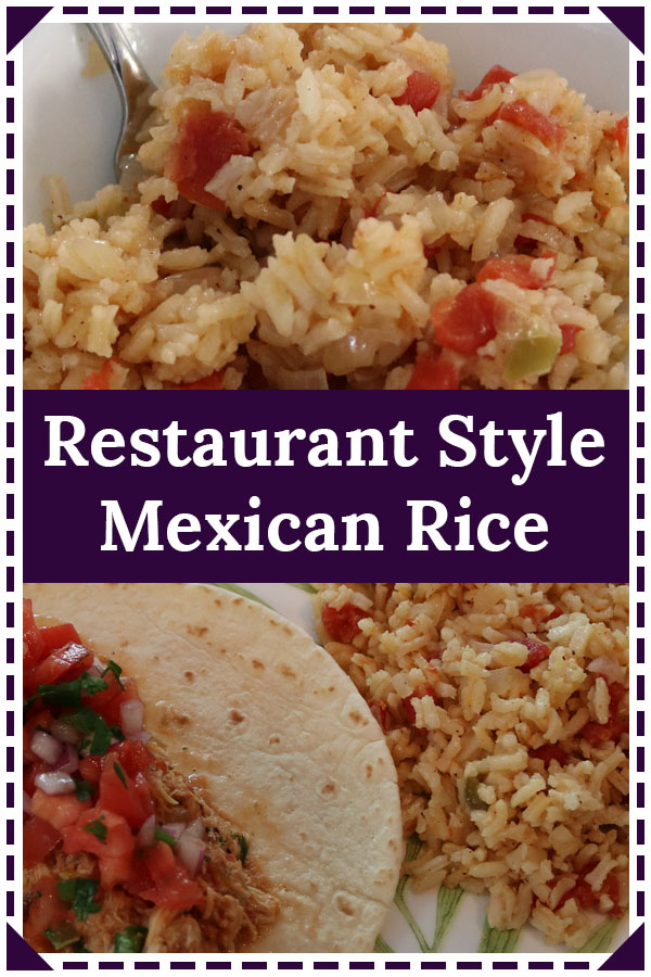 authentic restaurant style mexican rice recipe