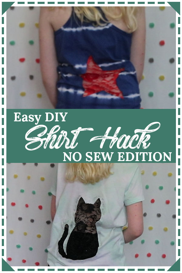 easy diy shirt hack no sew edition