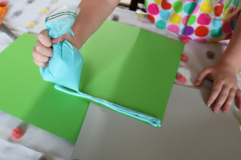 diy puffy paint for kids with shaving cream