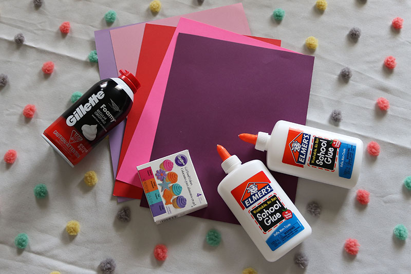 diy puffy paint for kids with shaving cream