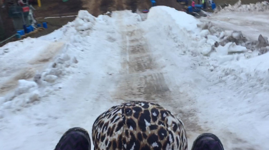 Snow Tubing in NC at Moonshine Mountain