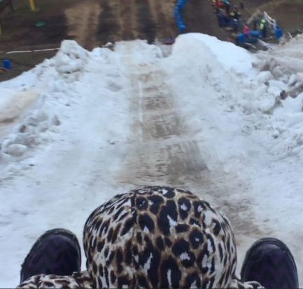 Snow Tubing in NC at Moonshine Mountain