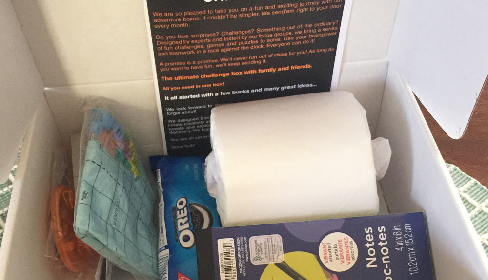 box of challenge monthly subscripton box
