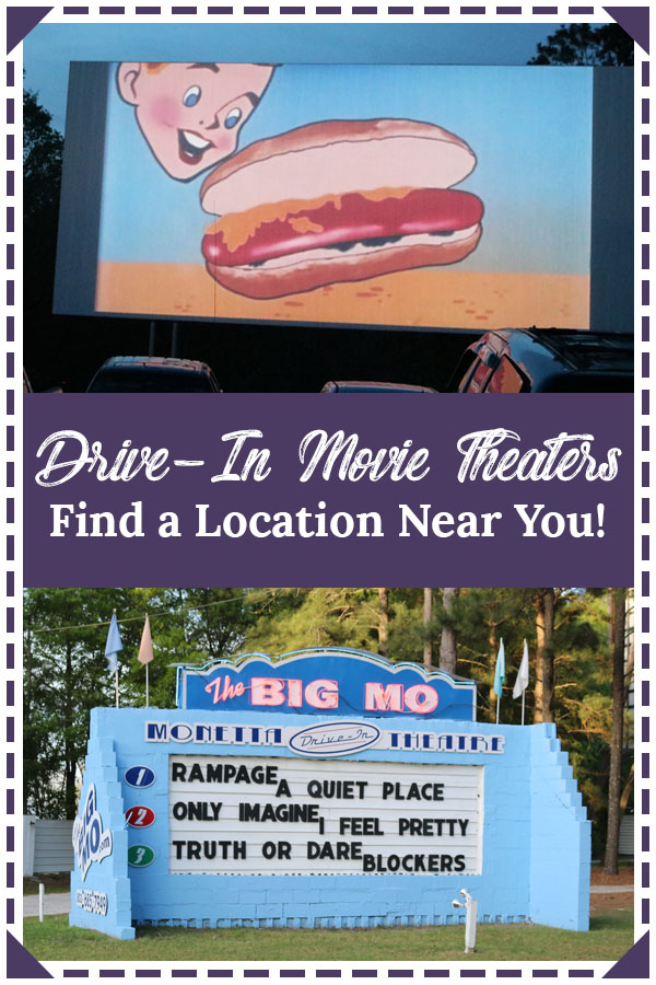 drive-in movie theater locations