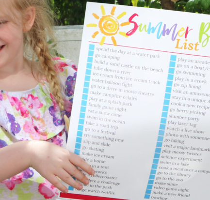 summer bucket list for kids