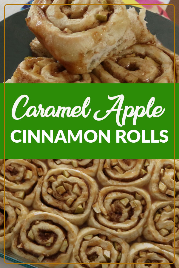 caramel apple cinnamon rolls