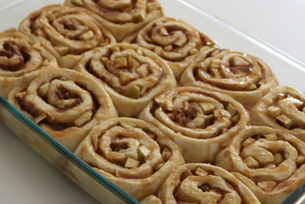 caramel apple cinnamon rolls