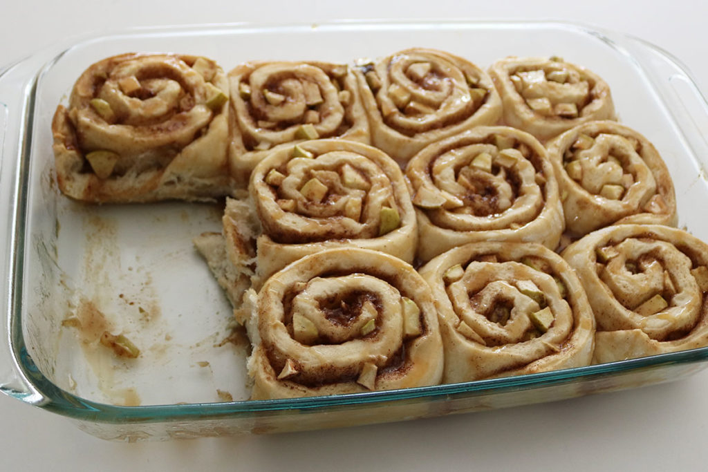 caramel apple cinnamon rolls